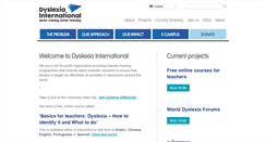 Desktop Screenshot of dyslexia-international.org